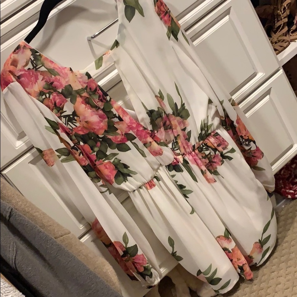 Floral Romper Sz L